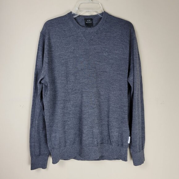Armani Exchange Gray Wool Sweater Size L - Picture 3 of 12